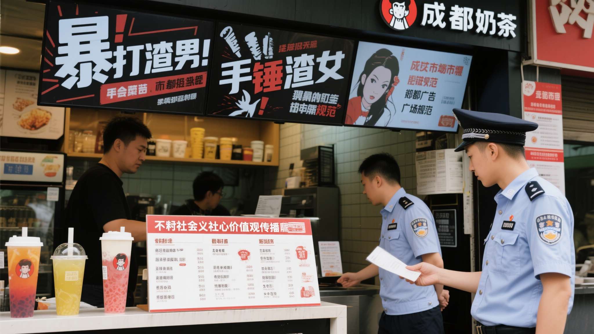 霸王茶姬门店回应手打奶茶