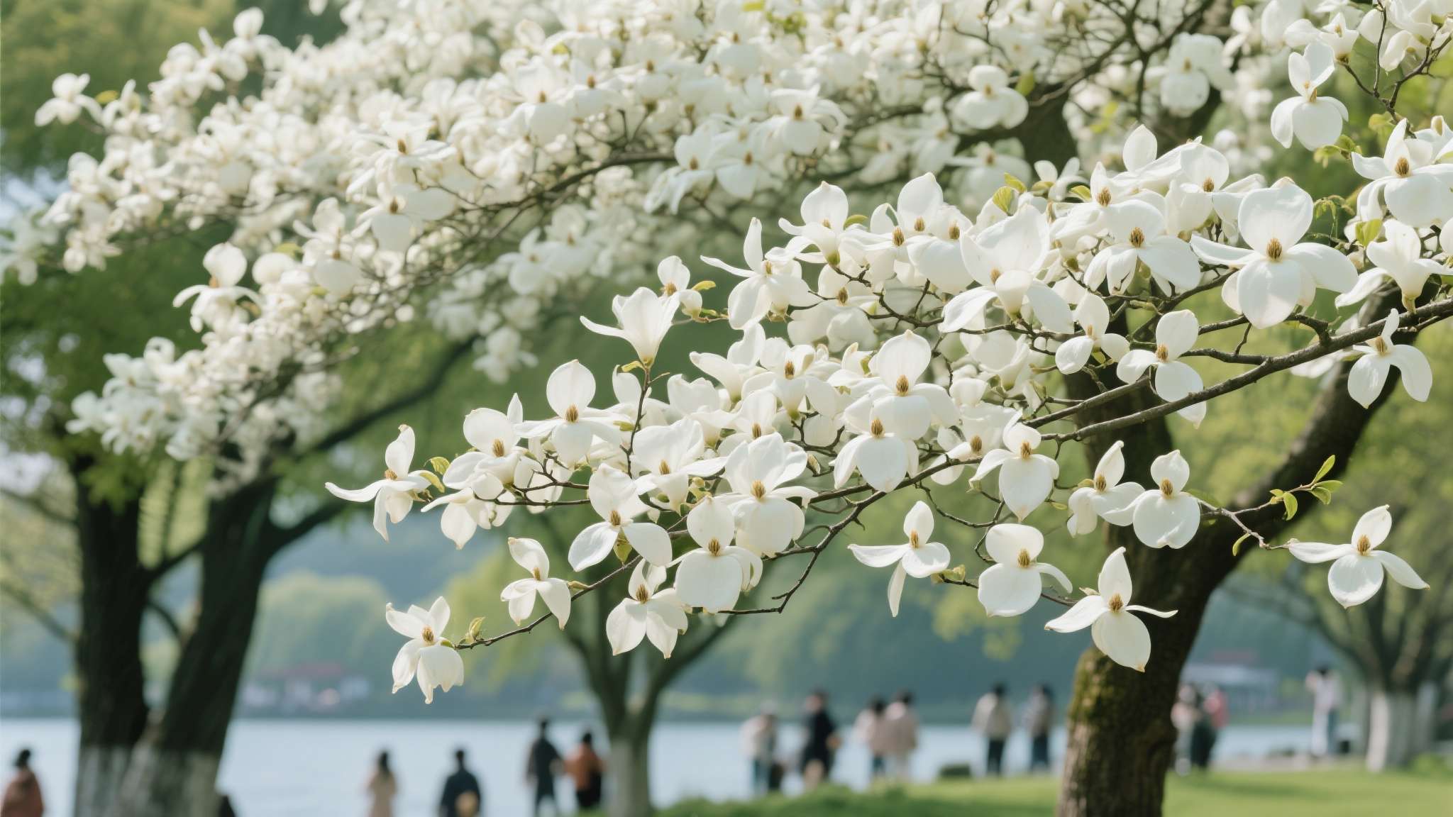 玄武湖"植物活化石"珙桐绽放 满树"白鸽"引游人打卡 玄武湖"植物活化石"珙桐绽放 满树"白鸽"引游人打卡